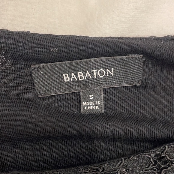 Babaton lace crop top in size small black - Picture 2 of 5